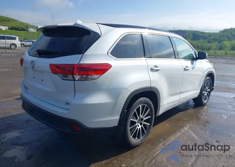 2017 Toyota Highlander Se из США, поврежденный, VIN 5TDKZRFH8HS187500